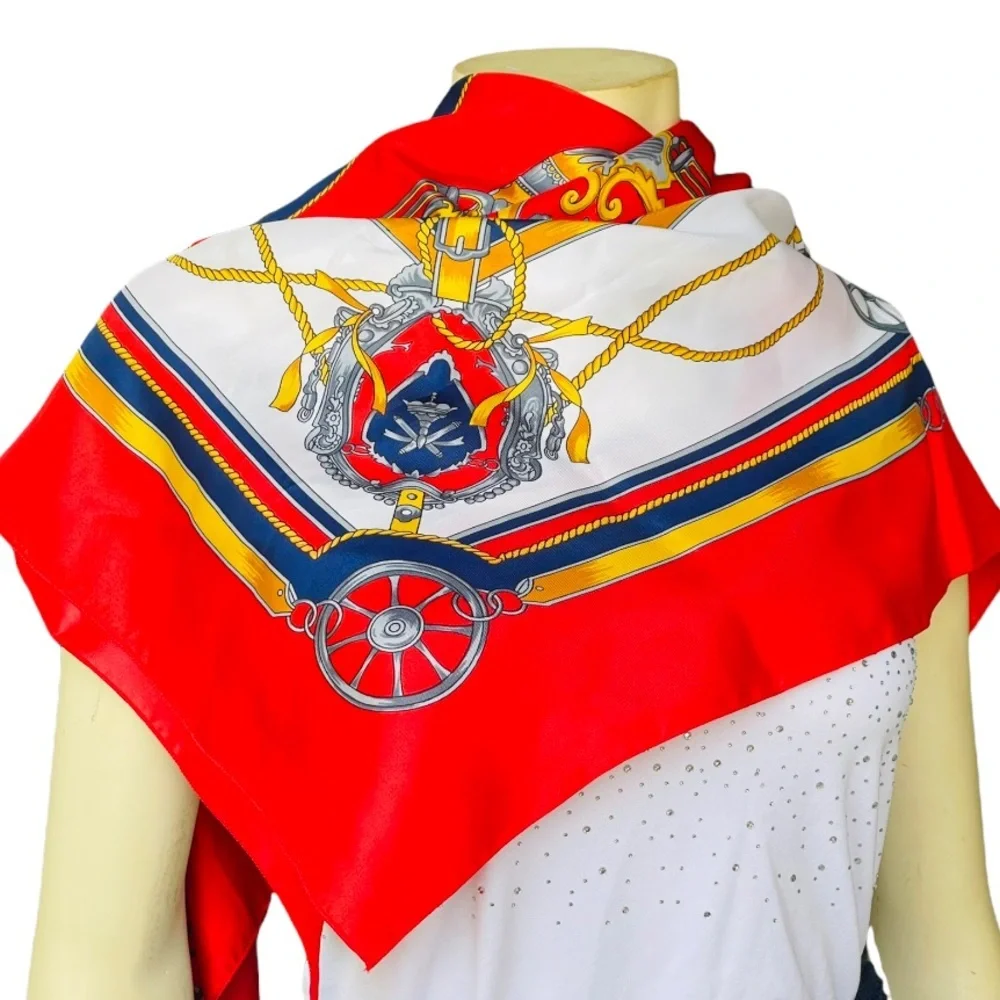 Large Natalia Shades Of Red & Blue Women’s Scarf
